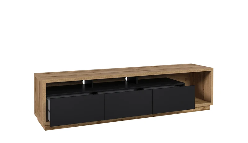 Tv-Kommode Tv-Unterschrank (aus Set) +Schubladen