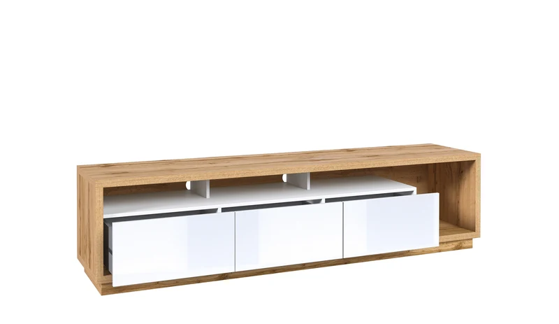 Tv-Kommode Tv-Unterschrank (aus Set) +Schubladen
