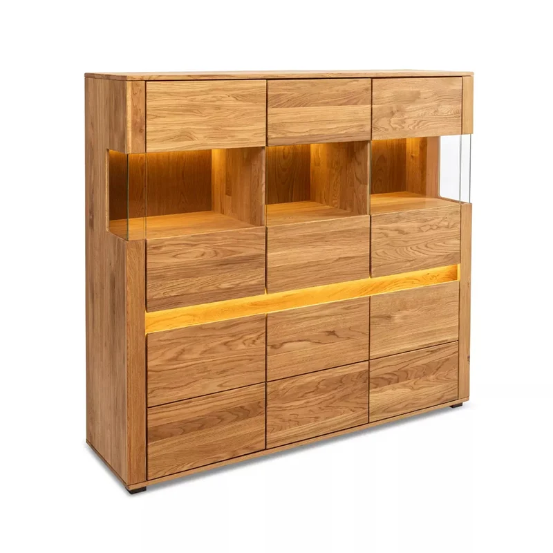 Highboard Wildeiche massiv - ZERMATT