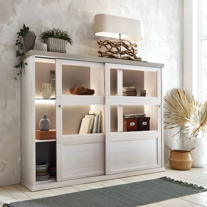 Highboard Pinie massiv WM Casa 220 Wöstmann Messemuster