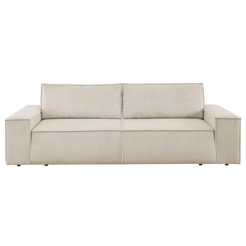 3-Sitzer Schlafsofa Cord hellbeige - Sherwood