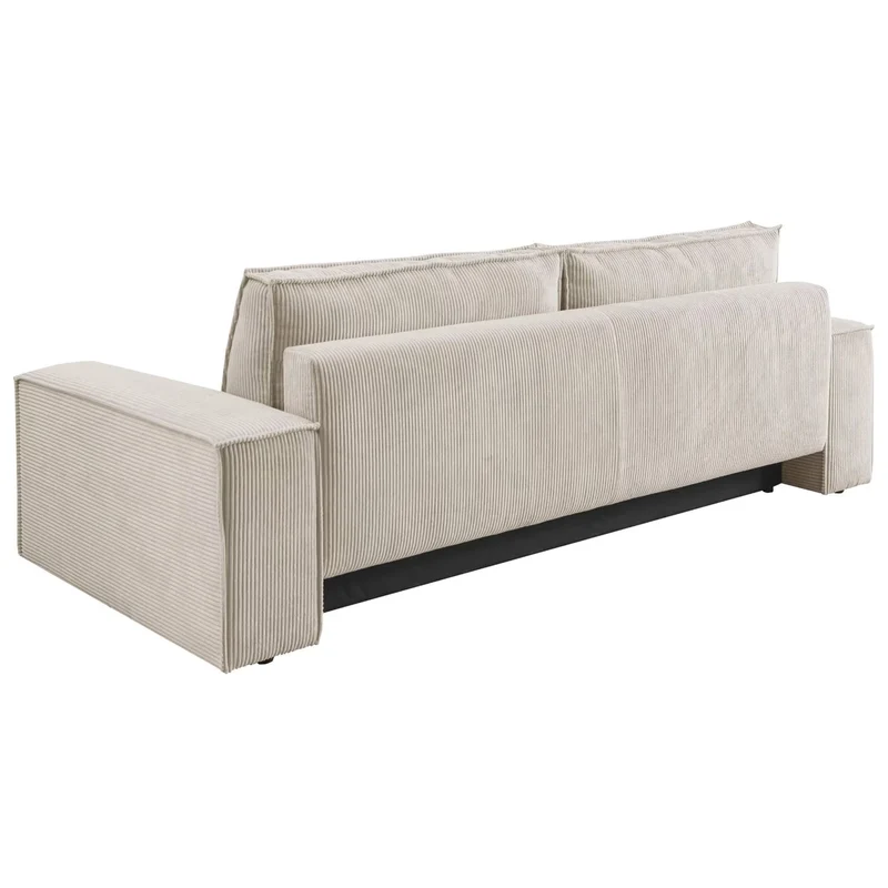 3-Sitzer Schlafsofa Cord hellbeige - Sherwood