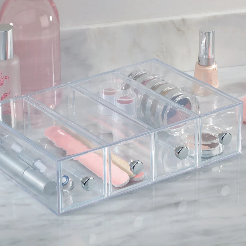 DRAWER - Schubladen-Turm KLAR 4 Fächer - Schmal