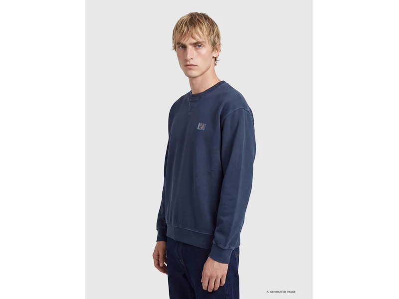 Sweatshirt mit Rundhalsausschnitt im Vintage-Stil