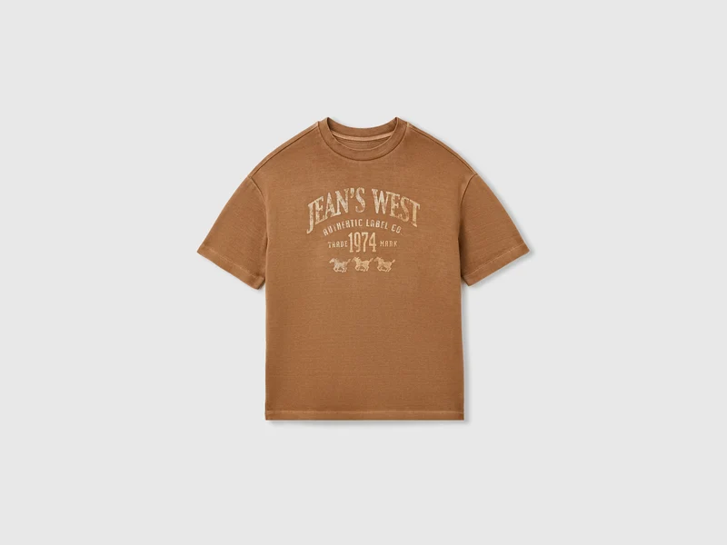 Vintage-T-Shirt mit Western-Print