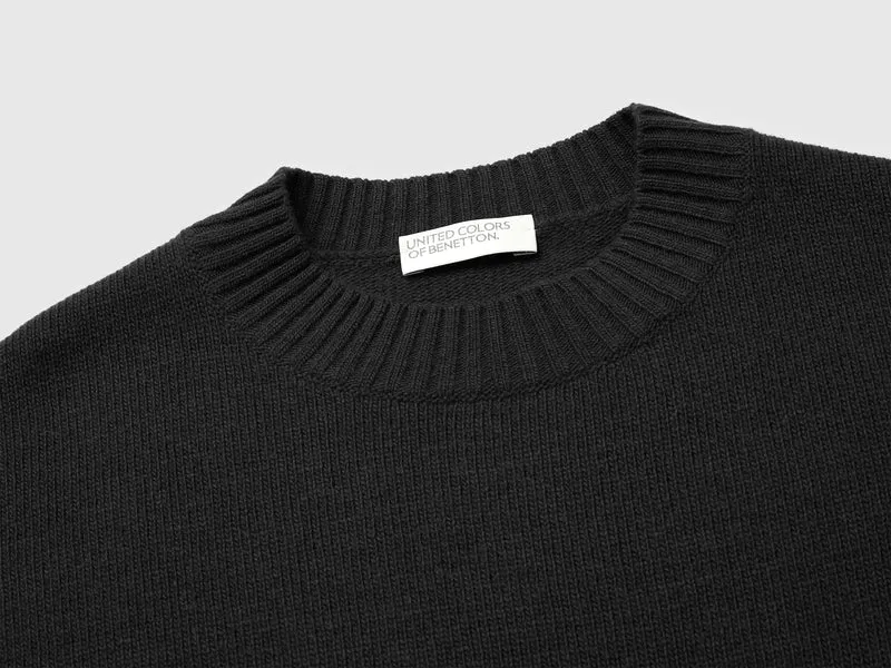 Strickweste aus Wollmischgewebe