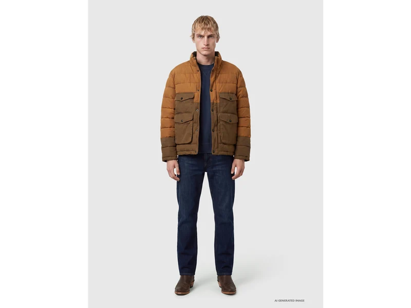 Schwere Jacke mit Samtdetails