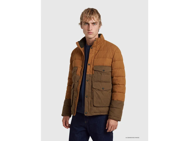 Schwere Jacke mit Samtdetails