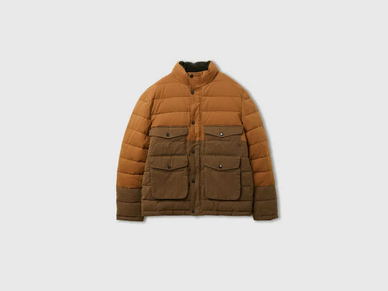 Schwere Jacke mit Samtdetails