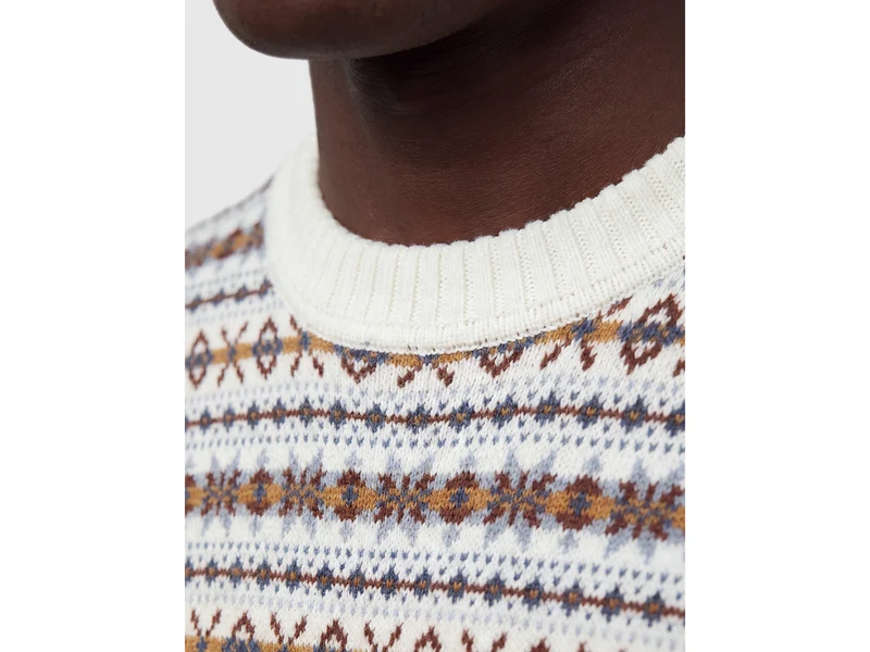Wollmischung Jacquardpullover