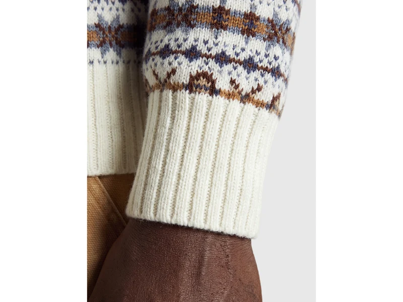 Wollmischung Jacquardpullover