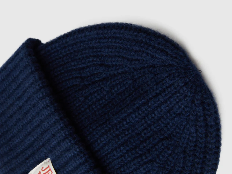 Mütze aus 100 % Wolle mit Jean's West-Label