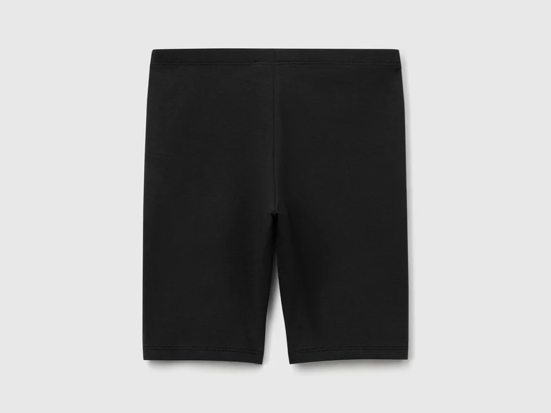Kurze Leggings aus Stretch-Baumwolle