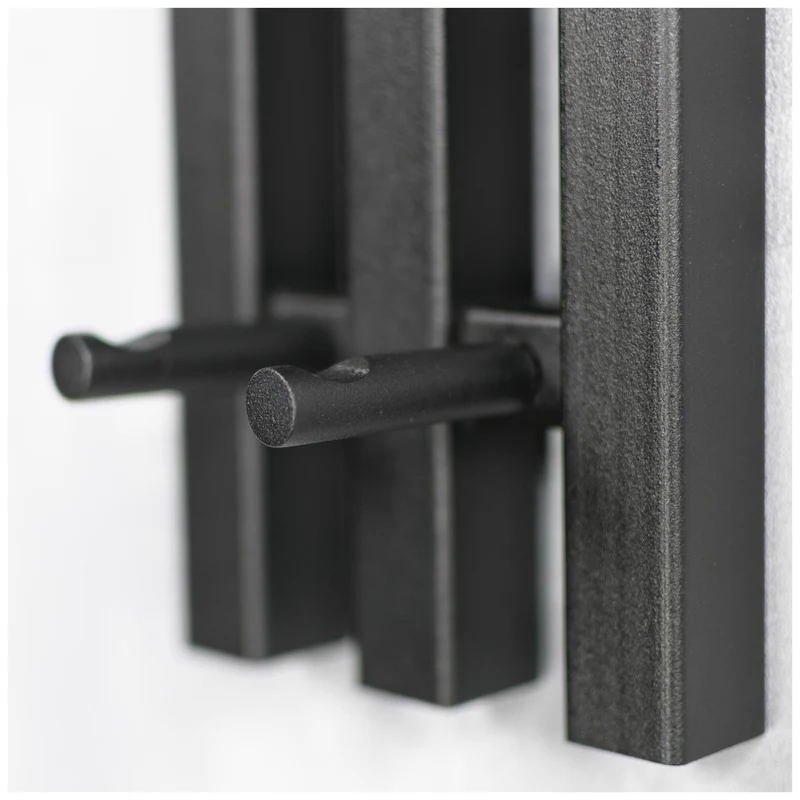 Wandgarderobe SENZA 1 Stahl Schwarz Garderobenhalter, Spinder Design