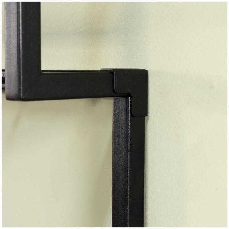 Garderobe Wandgarderobe RIZZOLI XS Schwarz mit Ablage, von Spinder