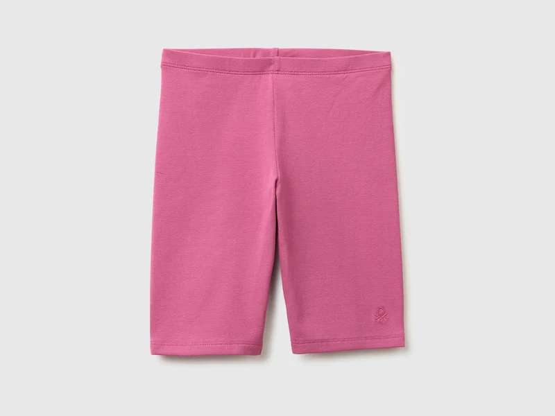 Kurze Leggings aus Stretch-Baumwolle