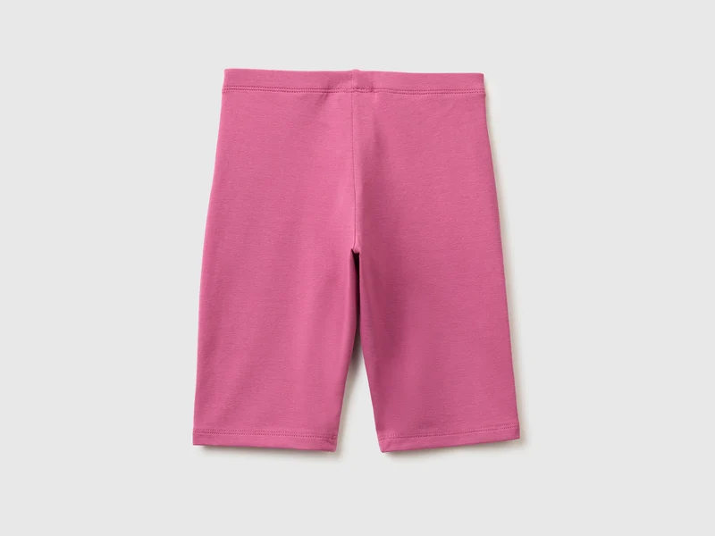 Kurze Leggings aus Stretch-Baumwolle