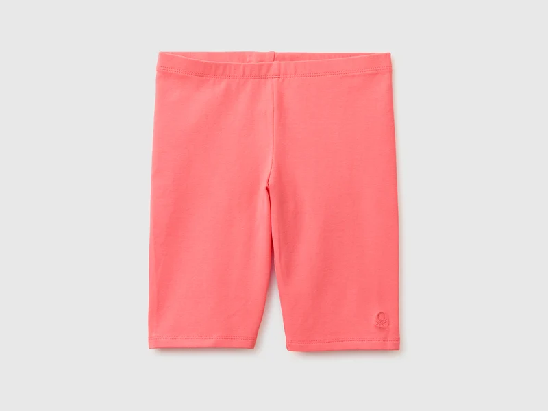 Kurze Leggings aus Stretch-Baumwolle