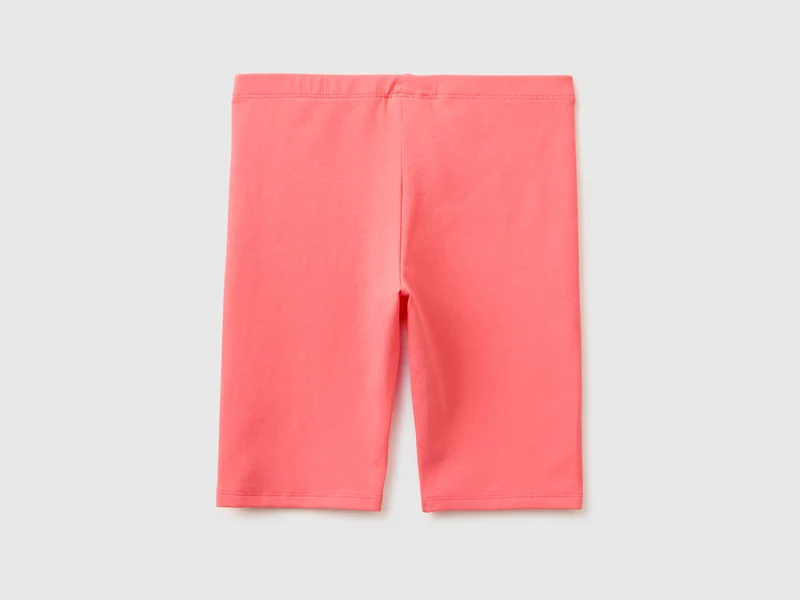 Kurze Leggings aus Stretch-Baumwolle