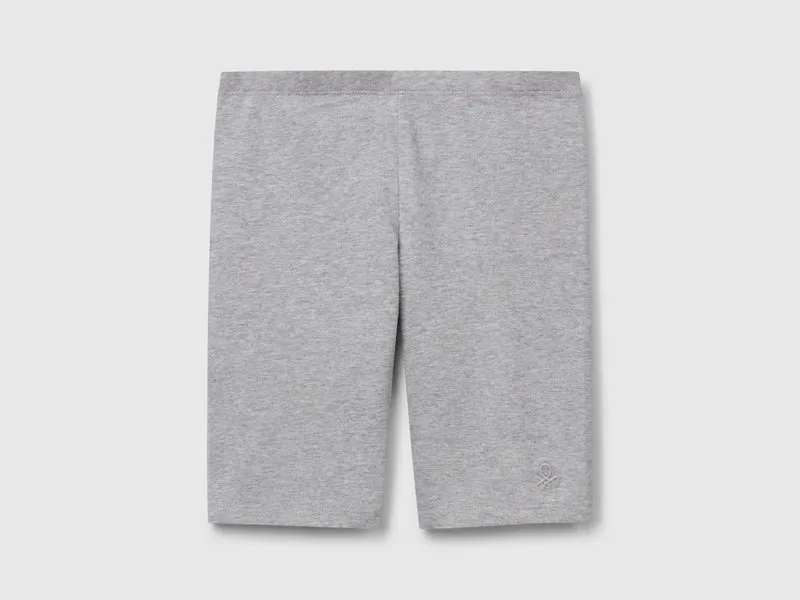 Kurze Leggings aus Stretch-Baumwolle