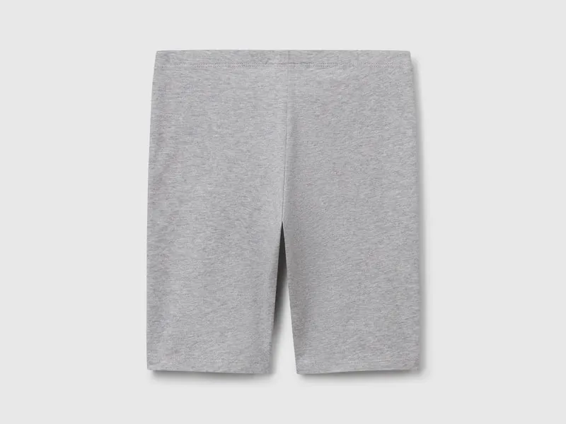 Kurze Leggings aus Stretch-Baumwolle