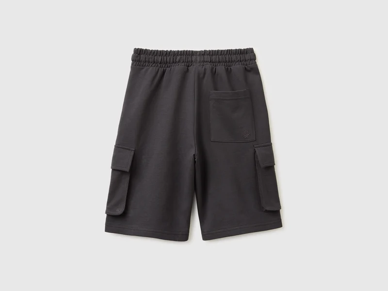 Fleece-Bermudas mit Taschen
