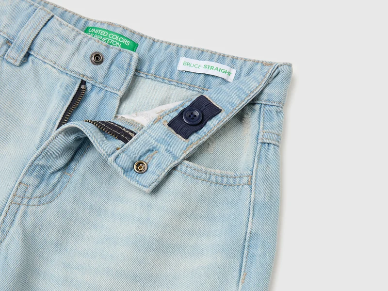 Jeans-Bermudas mit Taschen