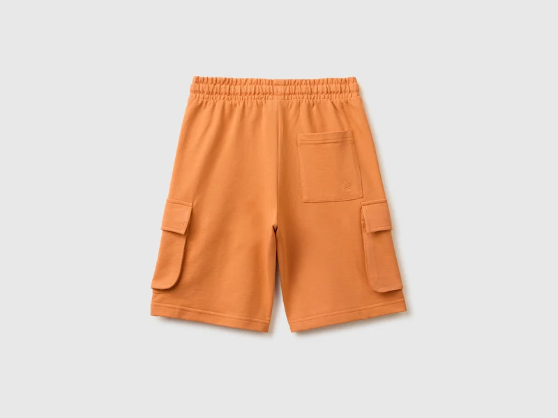 Fleece-Bermudas mit Taschen