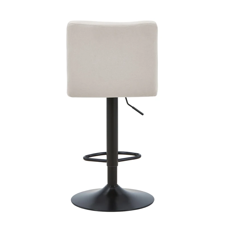 Diana - beige verstellbarer Barhocker mit 360 Grad Drehfunktion