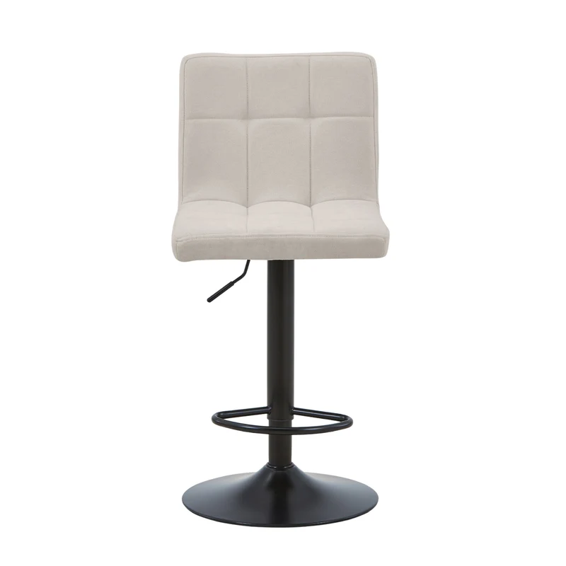 Diana - beige verstellbarer Barhocker mit 360 Grad Drehfunktion