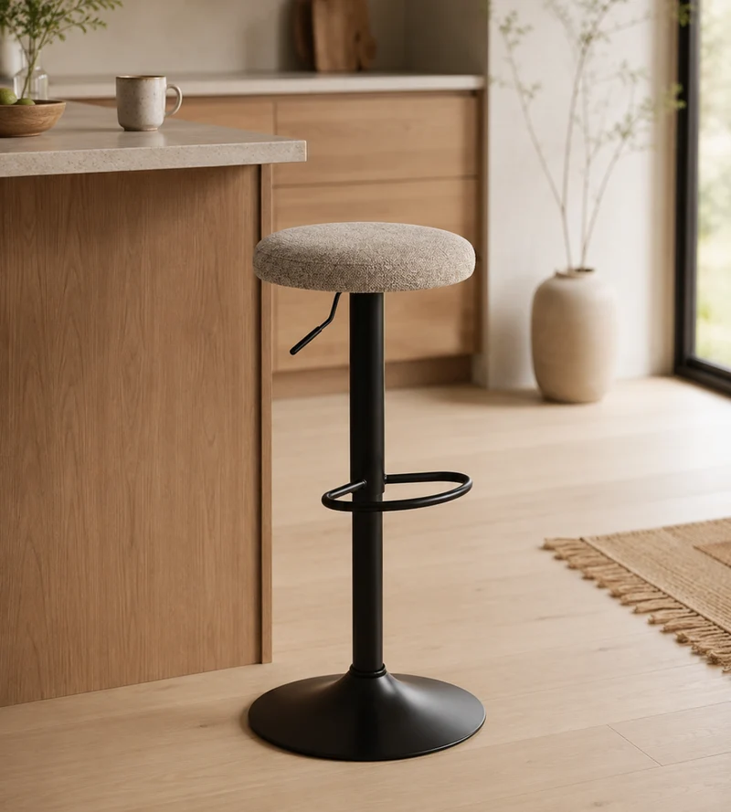 Ditte - Barhocker mit 360-Grad-Drehfunktion in Sand
