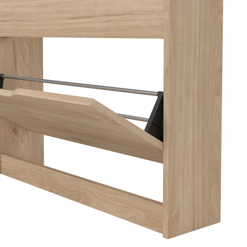Livo Schuhschrank mit 2 Klappen in Eichenoptik