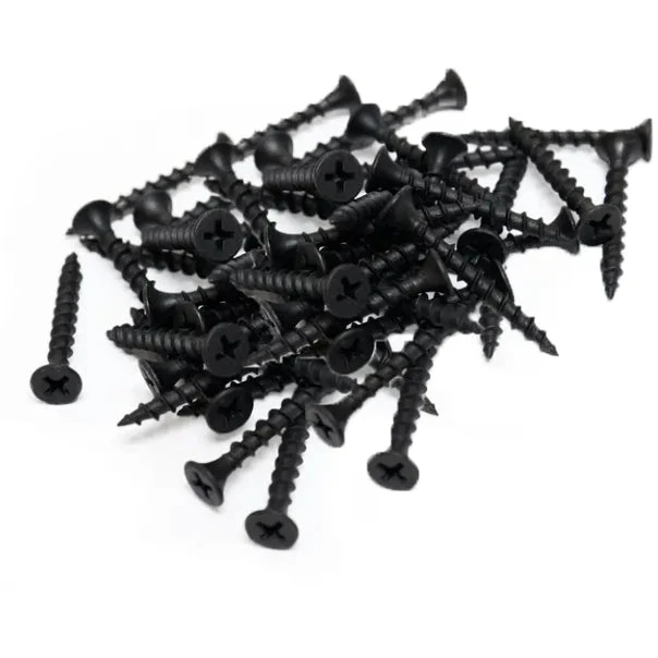 Montageschrauben für Akustikplatten, schwarz, 4,2x30 mm, 50 Stück.