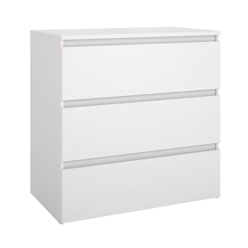 Maise Kommode 70x70x41 cm mit 3 Schubladen in weiß