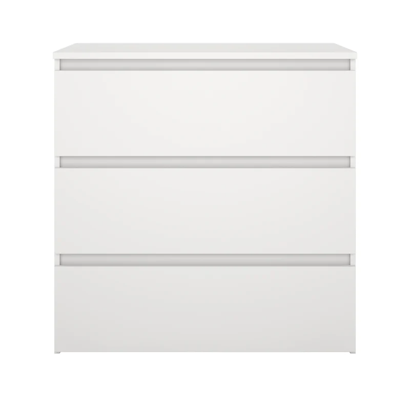 Maise Kommode 70x70x41 cm mit 3 Schubladen in weiß