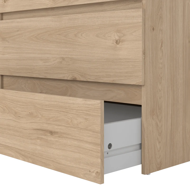 Maise Kommode H:70 x B:138 x B:41 cm mit 6 Schubladen in Eichenoptik