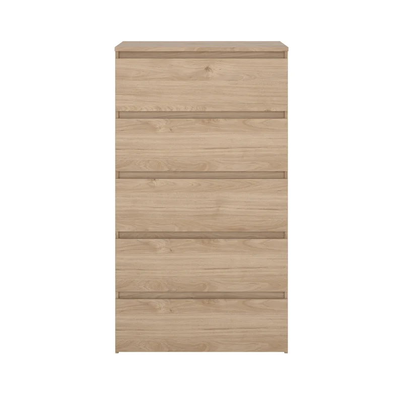 Maise Kommode H:114 x B:65 x T:41 cm mit 5 Schubladen in Eichenoptik