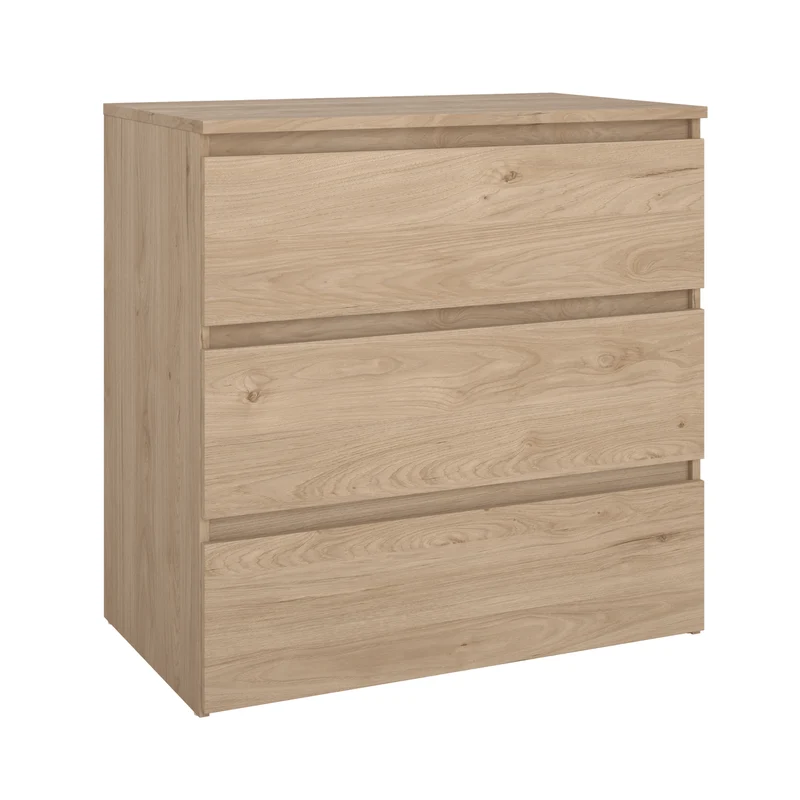 Maise Kommode H:70 x B:70 x T:41 cm mit 3 Schubladen in Eichenoptik