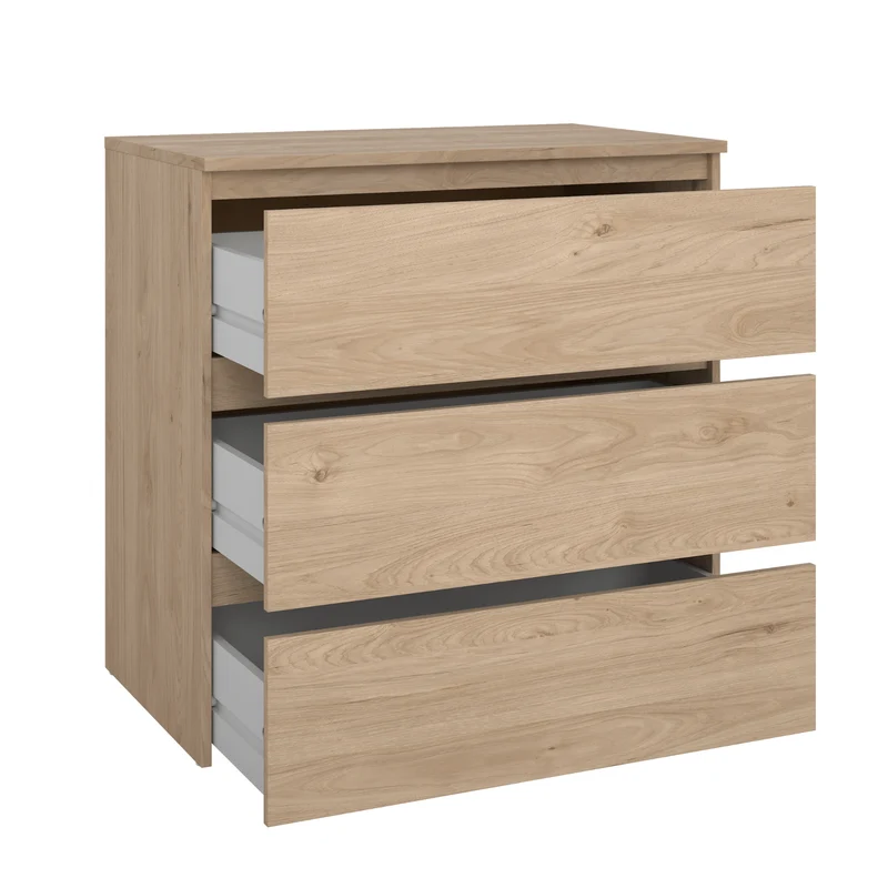 Maise Kommode H:70 x B:70 x T:41 cm mit 3 Schubladen in Eichenoptik