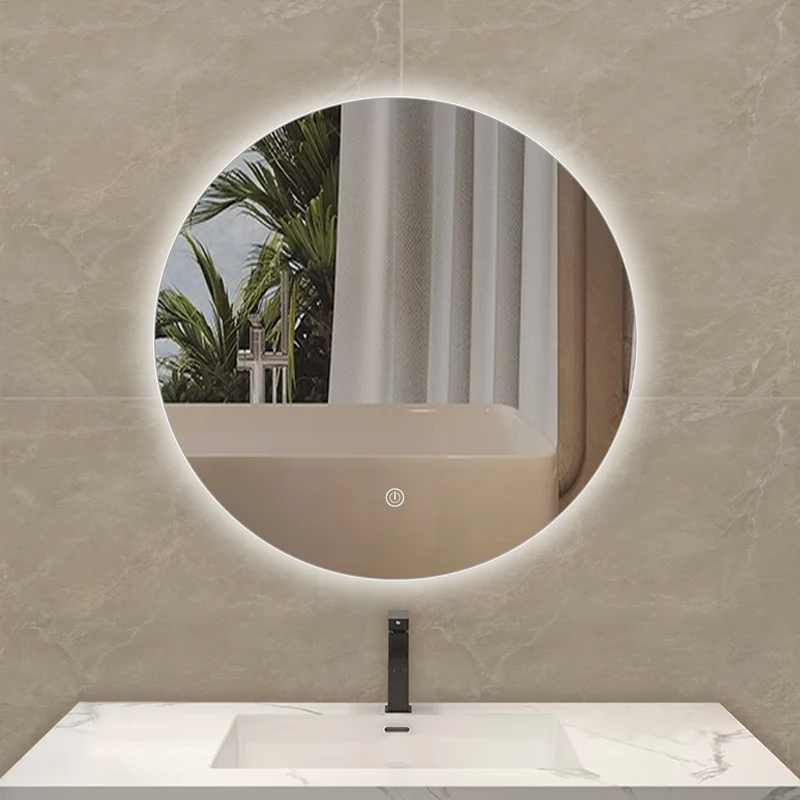 Zarah runder Spiegel mit LED-Beleuchtung, 60 cm