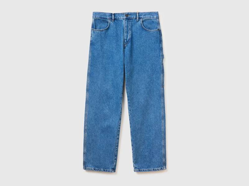 Carpenter-Fit-Jeans in heller Waschung