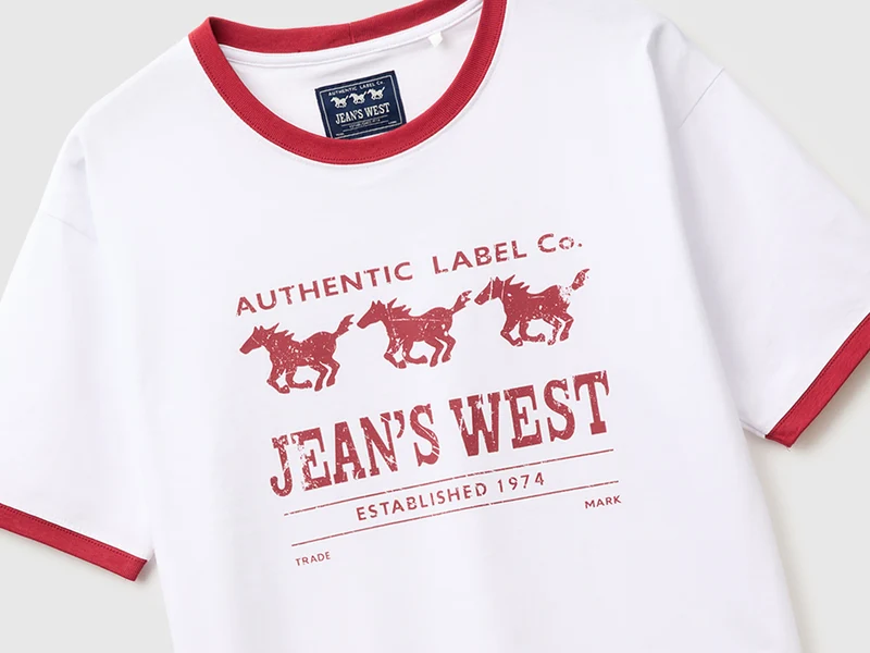 Western-T-Shirt mit Grafik
