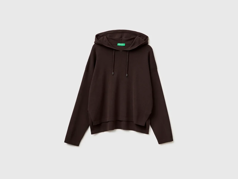 Oversize-Pullover mit Kapuze