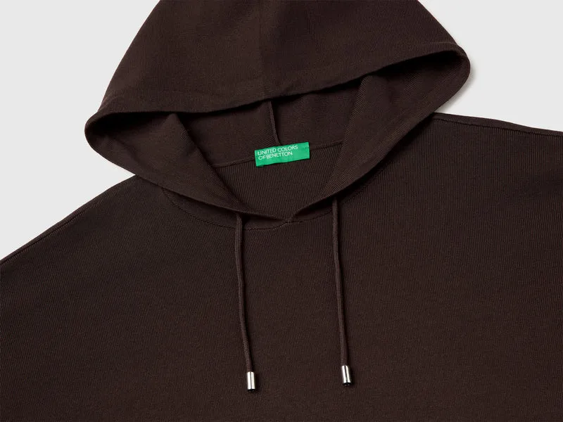 Oversize-Pullover mit Kapuze