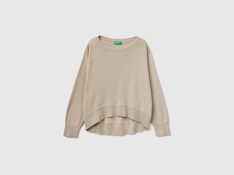 Hochwertiger Oversize-Pullover aus Baumwolle