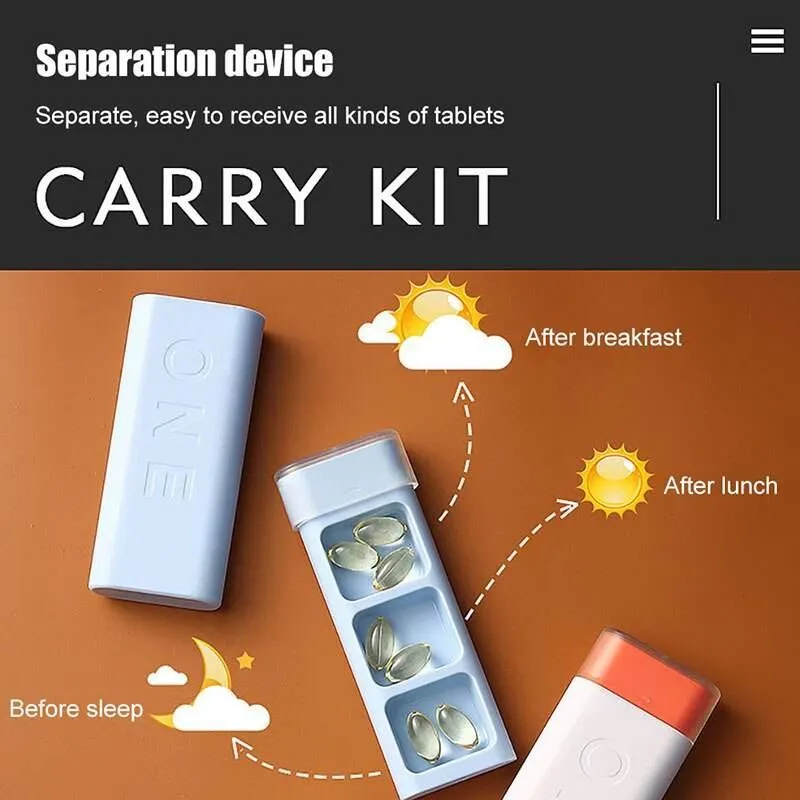 Weekly Pill Organizer - Colorful Mini Dispenser