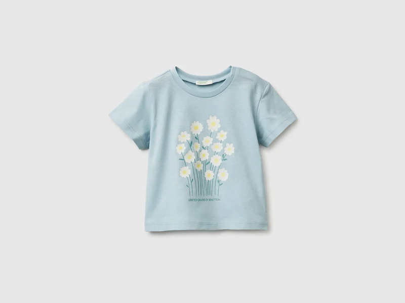 Bio-Baumwoll-T-Shirt mit Aufdruck