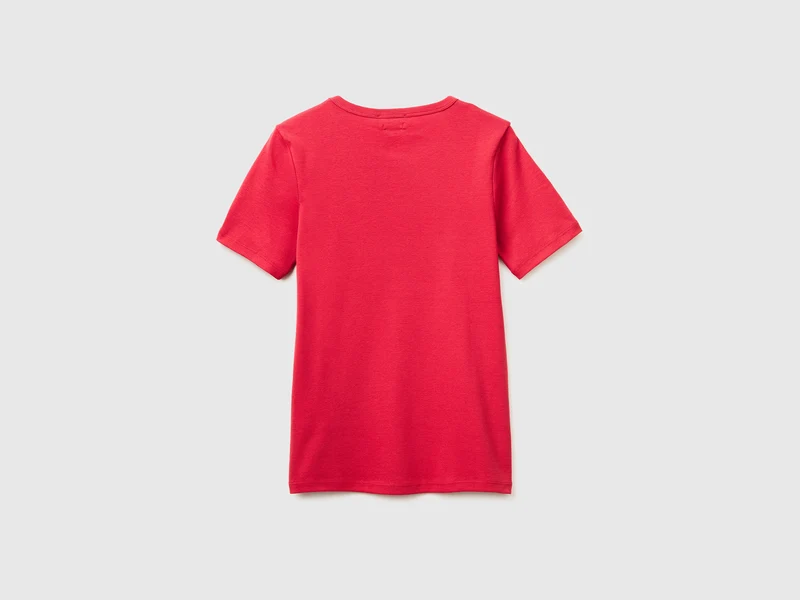 Kurzärmeliges T-Shirt mit Glitzerlogo