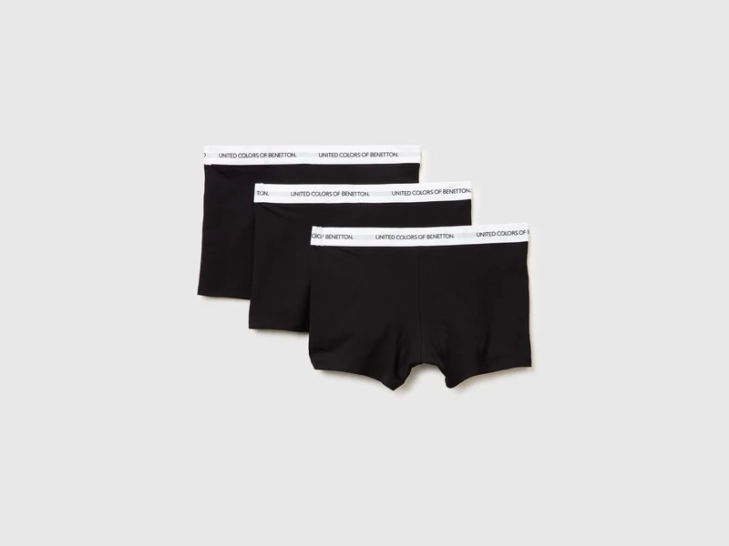 Dreier-Set Boxershorts aus dehnbarer Bio-Baumwolle