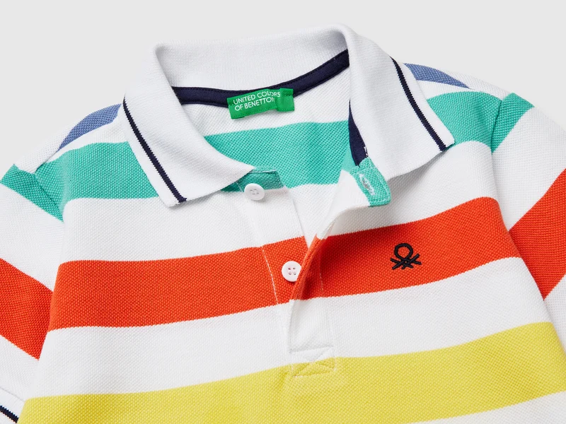 Gestreiftes Poloshirt
